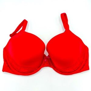 Victoria's Secret Body by Victoria  Red Lined Perfect Coverage Bra